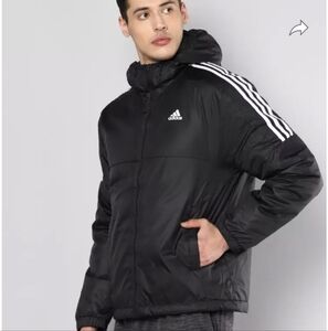Adidas Essentials Insulated Hooded Jacket Black Sz.S